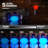 LED Oblate Ball Light, RGB Color Changing Lamp, Rechargeable Bar Table Decor Light with Remote Control-969827705