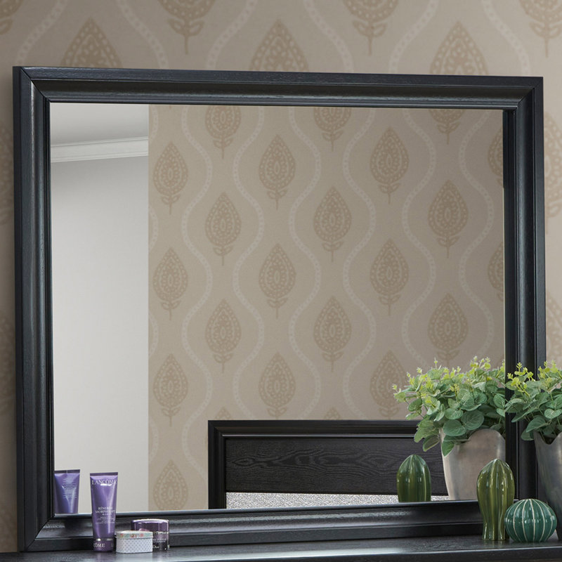 Miroir moderne pour salle de bain, Noir, noir, noir, noir