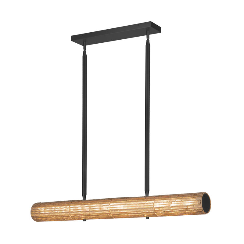 Luminaire suspendu linéaire 42 po Maris, Noir