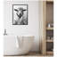 Reproduction d'art sur toile encadrée, "Sheep", noir et blanc par The Creative Bunch Studio