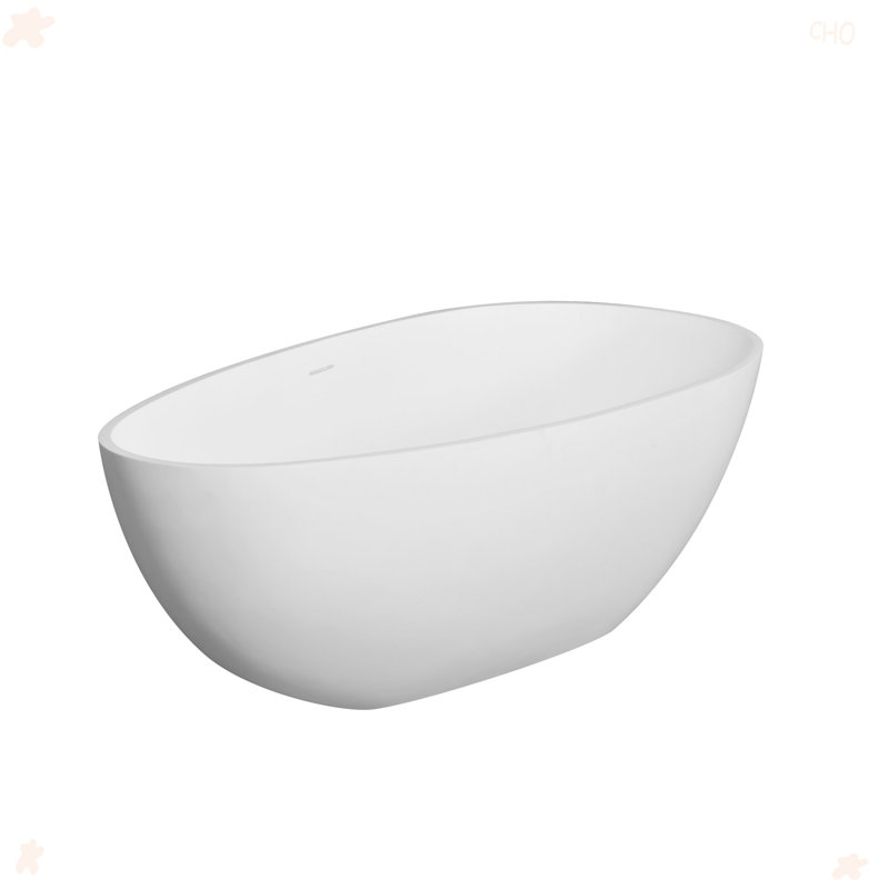 66.9 Inch Freestanding Solid Surface Soaking Bathtub For Bathroom