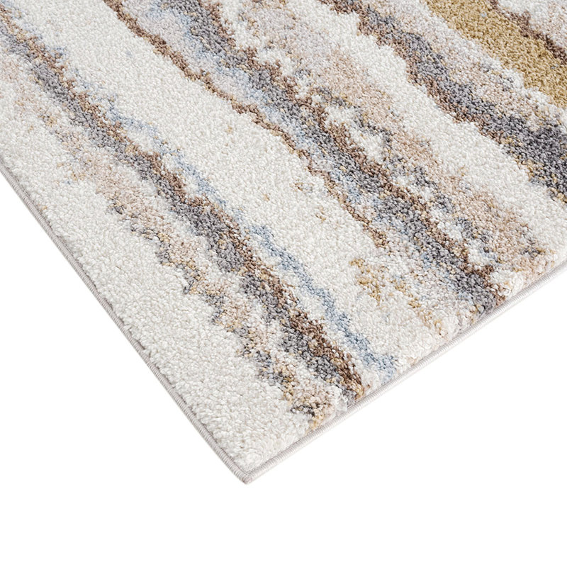 Tapis d'intérieur, tapis tissé à rayures abstraites, tapis d'intérieur, Rectangle 5 pi 3 po x 7 pi