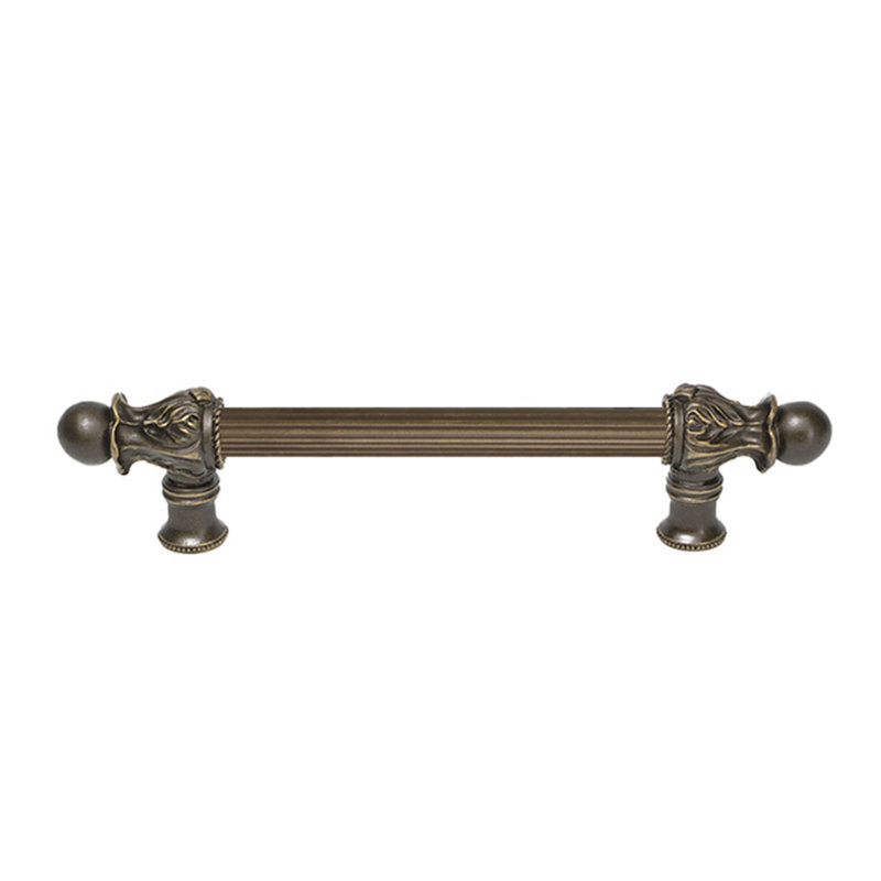 Acanthe avec 5/8 po, 6", Laiton antique