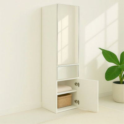 Armoire modulaire en bois avec miroir Elise