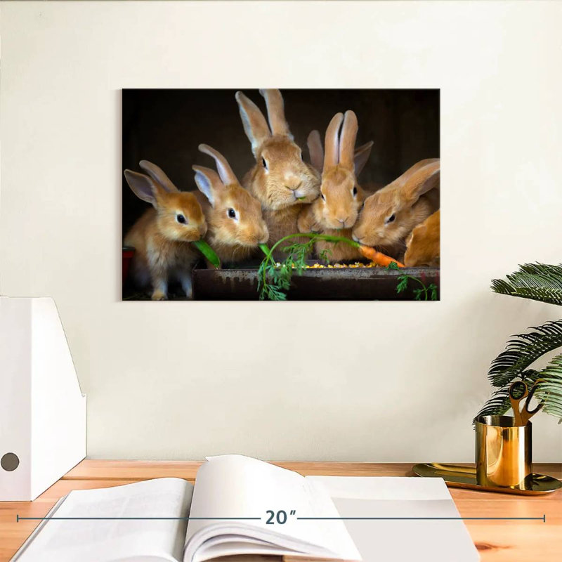 Brampt Bunny Dinner, 8" H x 12" W