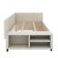 Lit plateforme simple tapissier en forme de L avec tiroirs-158664005