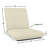 Casual Cushion Outdoor Club Chair Cushion, Sunbrella Fade & Water Resistant for Patio Club Chairs & Deep-Seat Loungers, 22"W x 22"D, 3.5" thick; Back 22"W x 22"H, 3.5" thick, Reversible, Canvas Canvas-2014022861