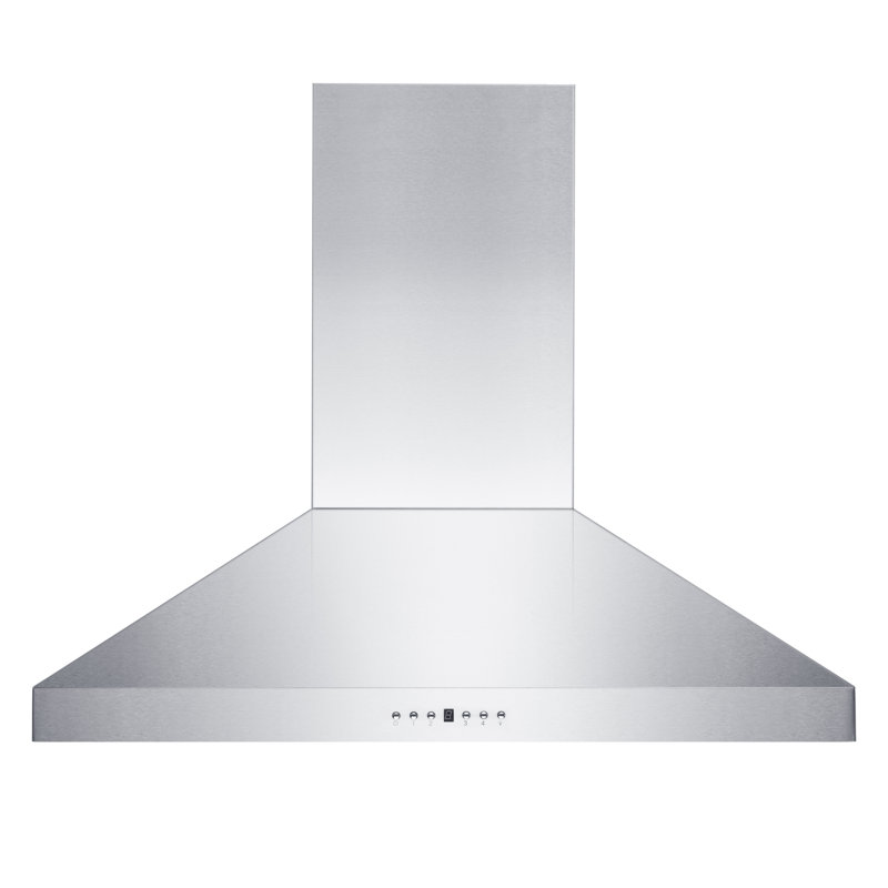 36'' Convertible Stainless Steel Island Range Hood with Charcoal Filter