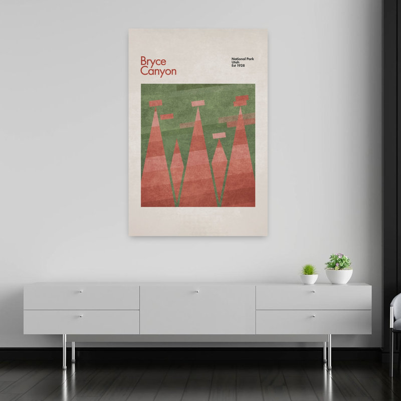 Impression d'art mural Canyon Geometrics, 60" H x 40" W