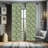 Abstract Semi-Sheer Rod Pocket Curtain Panels-45075403