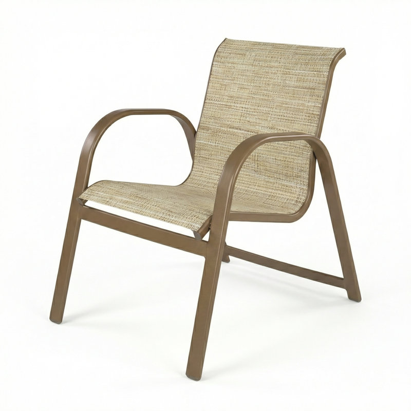 Chaise avec accoudoirs, Harnais naturel / Greco