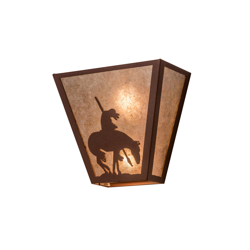 Flush Mounted Sconce, Rust
