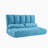 Laredo Double Chaise Lounge Sofa Reclining Floor Game Chair Floor Couch and Sofa with Two Pillows-1637295192