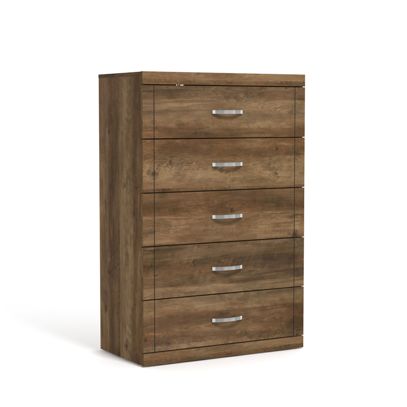 Avigail 5 Drawer 30.70'' W Dresser, Brown