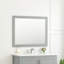 Bernharda l 40 po x H 32 po Miroir de salle de bain rectangulaire à montage en surface moderne et contemporain gris Empire-1287982789-1211265042