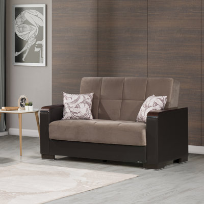 Annalease 89 in. Fabric 3-Seater Twin 3-in-1 Sleeper Sofa Bed with Storage