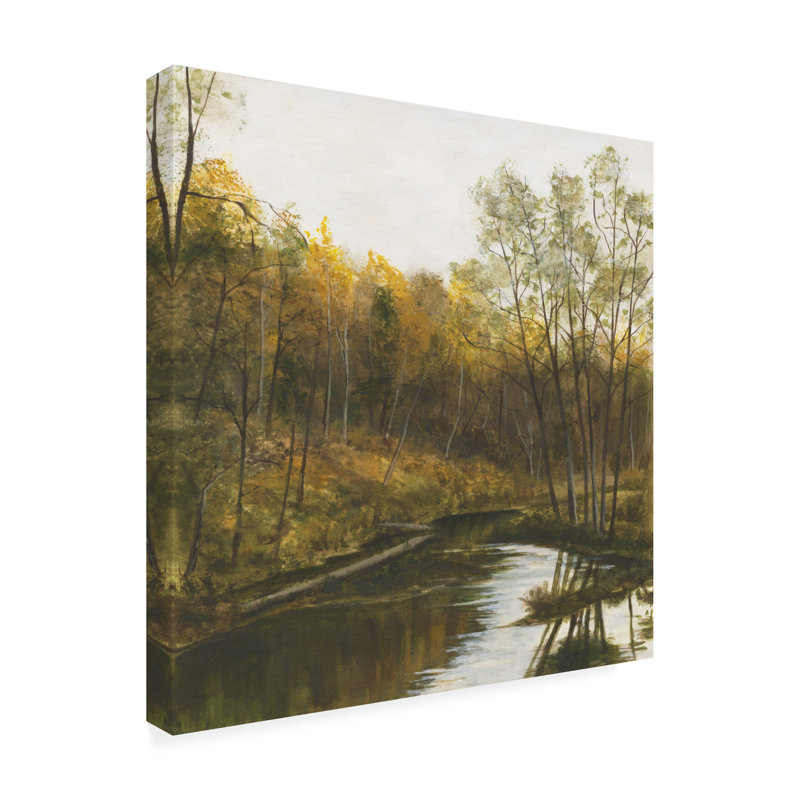 Art mural sur toile tendue - "Autumnal Grace II" de Michael Willett pour décoration de salon, de chambre à coucher ou de bureau - 18 x 18