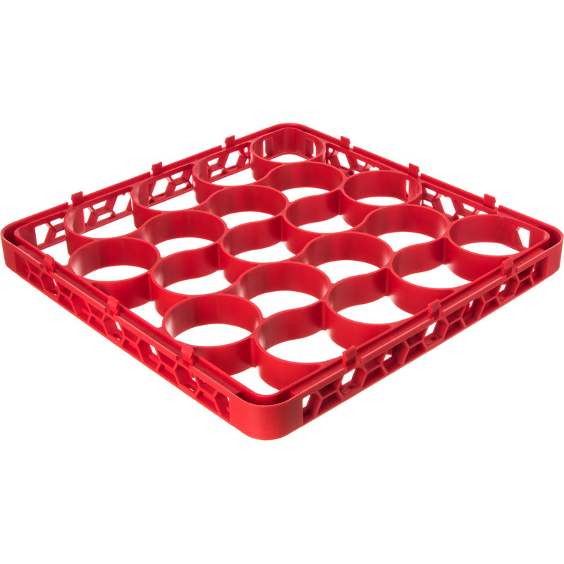 Support court en verre, Rouge