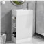 Lavabo de salle de bain de 18,6 pouces avec lavabo, lavabo de salle de bain avec tablettes doubles, direction à gauche ou à droite-1956090870