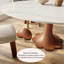 Round Stone Danner Solid Wood Pedestal Floral Shape Kitchen Dinner Table For 4/6/8-932909969-932909971
