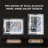 48X36inch LED Bathroom Mirror,3000-6000K Gradient Front And Backlit LED Mirror For Bathroom,3Colors Dimmable,IP54 Enhanced Anti-Fog,Hanging Plates Wall Mount Lighted Mirror(Only Mirrors, Not Cabinets)