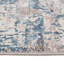 Machine Washable Blue Beige Modern Abstract Distressed Living Room Area Rug-81847293