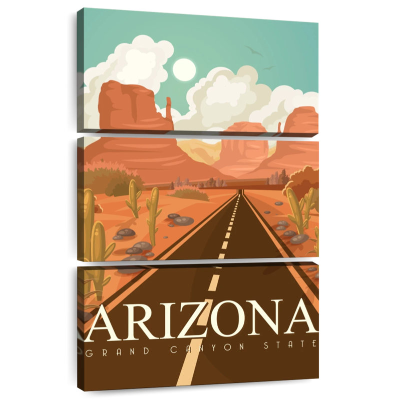 Alvord, Arizona, Grand Canyon State, H 74 po x l 48 po