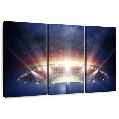 Lumières du stade de football Sireci