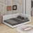 Upholstered Platform Bed With USB Ports-1055100810-1055100808
