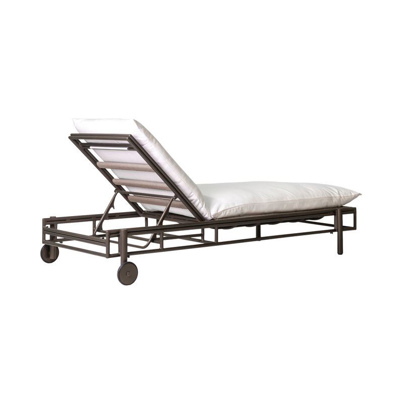 Chaise longue d'extérieur en aluminium Patinero