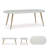 Breshae Oval Metal Outdoor Dining Table With Umbrella Hole , 80'' in. W 42'' in. D