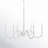 Tala 6 - Light Steel Dimmable Chandelier