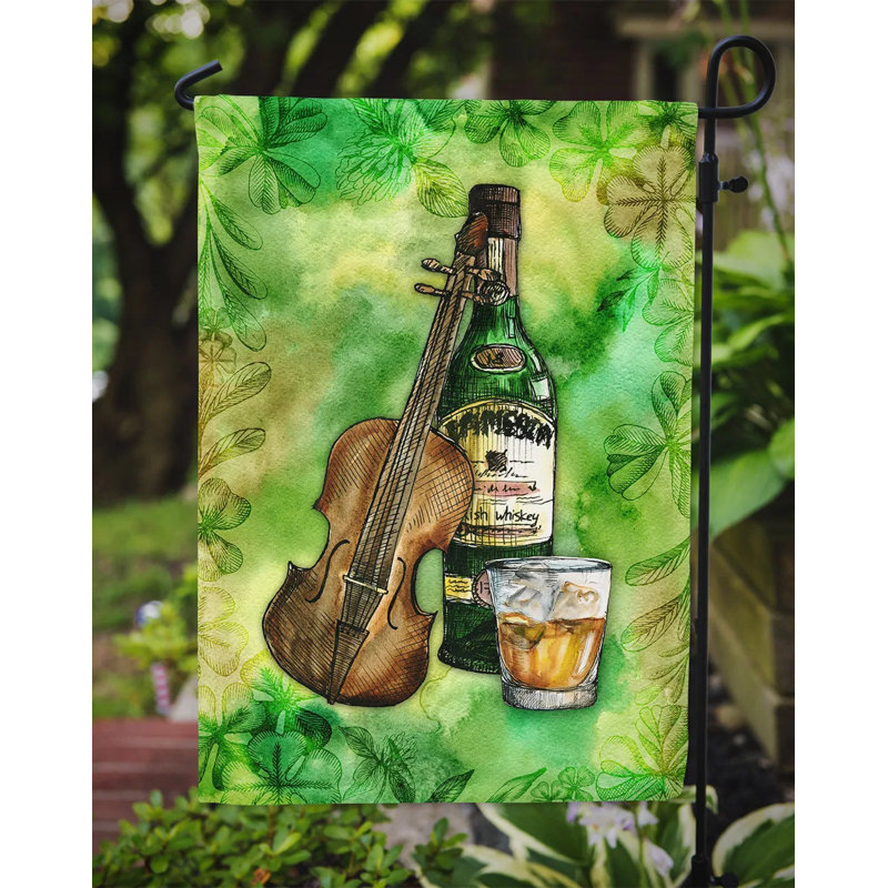 Multicolore, drapeau de jardin irlandais St Patrick's Day