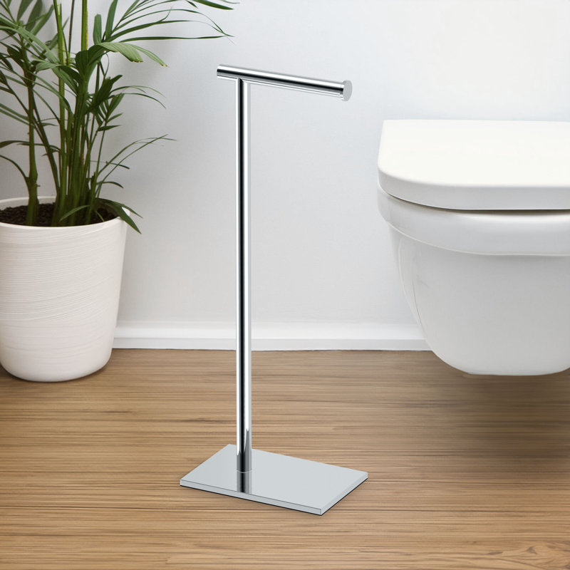 Porte-papier hygiénique sur pied Latitude II, Chrome