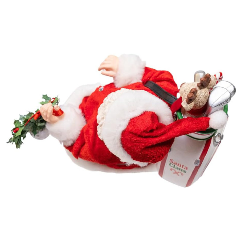  Fabriche Christmas Figurine, Golf Santa, 11in