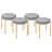 Upholstered Counter Stool with Metal Frame