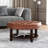 Brown - Faux Leather Upholstery, Open Shelf Storage, 32.01" X 16.84 Versatile Shelf, Round, 32" 17-1770812306