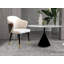 Fauteuil d'appoint en cuir léger et luxueux