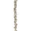 9' Trimmed Silver Garland 75 Warm Lights