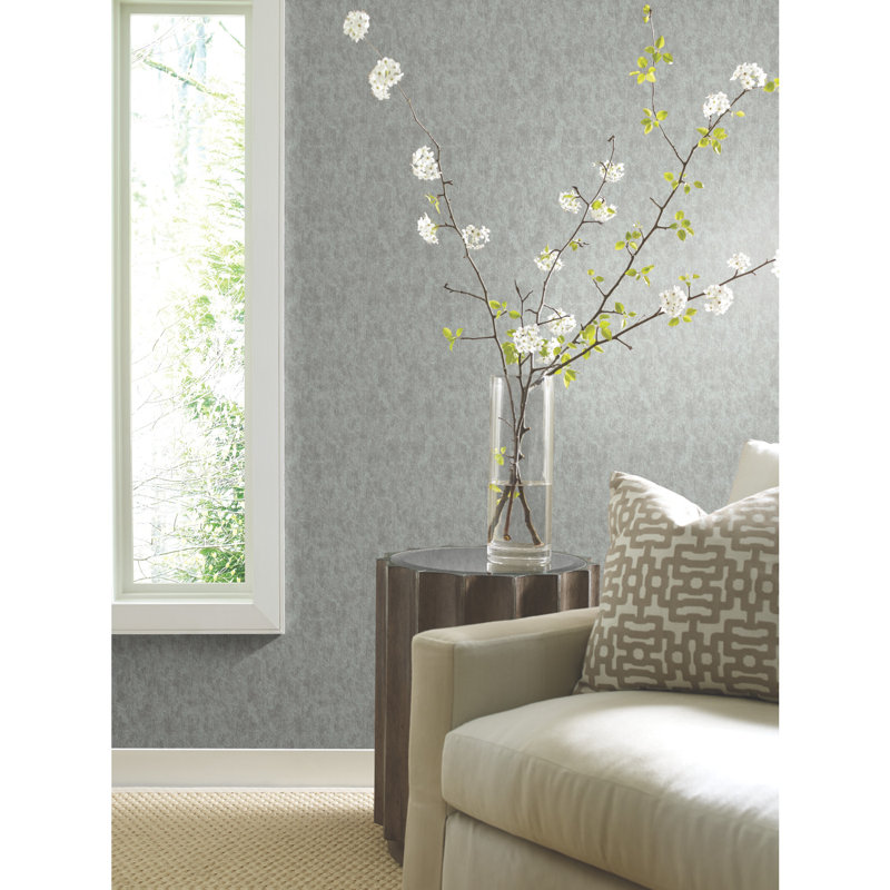 Abstract Metallic Wallpaper Roll, Gray