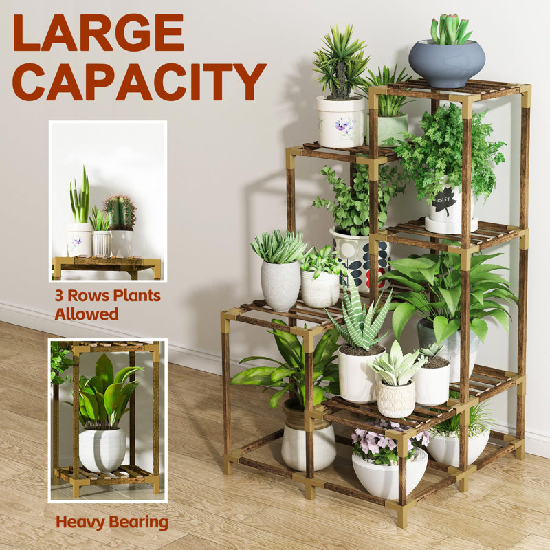 Support d'angle pour plantes d'intérieur