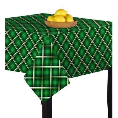 Kendala St. Patricks Plaid Tablecloth