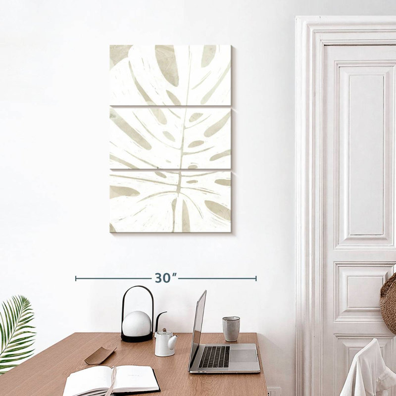 Harnek lin silhouette tropicale I, H 32 po x l 20 po