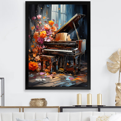 Floral Piano Magic Melody I - Piano Wall Art