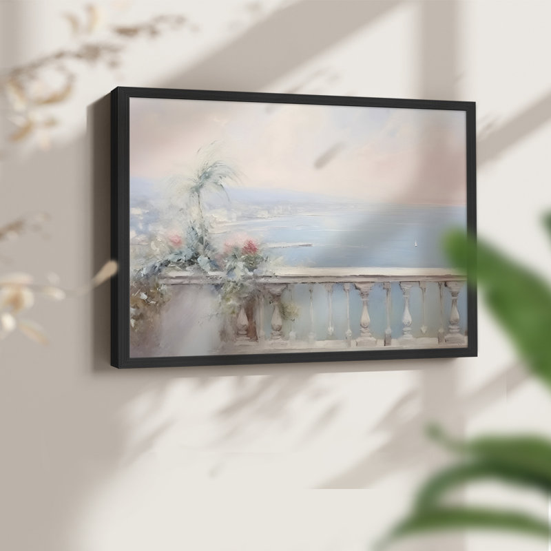 Paysages rétro-DLIX - reproduction encadrée, H 11 po x l 14 po, Noir