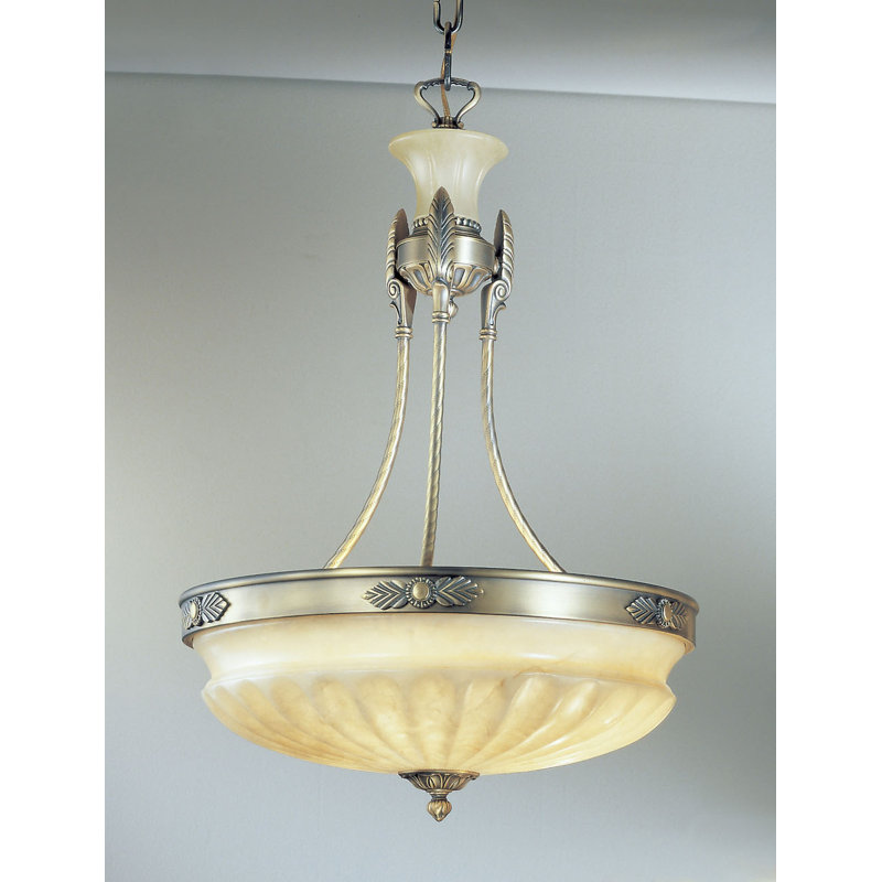 Marie Antoiniette 3 - Light Brushed Bronze Unique/Statement Pendant
