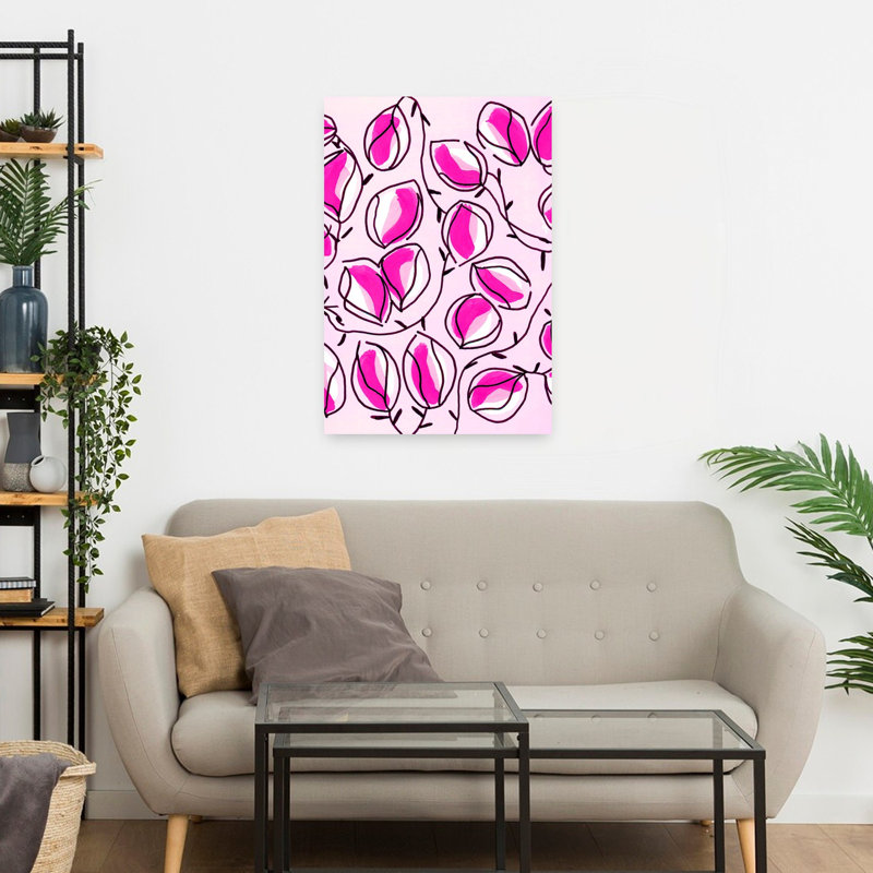 Art contemporain mural plante à graines, H 24 po x l 16 po