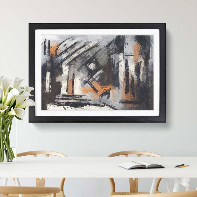 Abstract Vol.73 by S.Johnson - Single Picture Frame Print, 24cm H x 33cm W x 2cm D, Black Framed