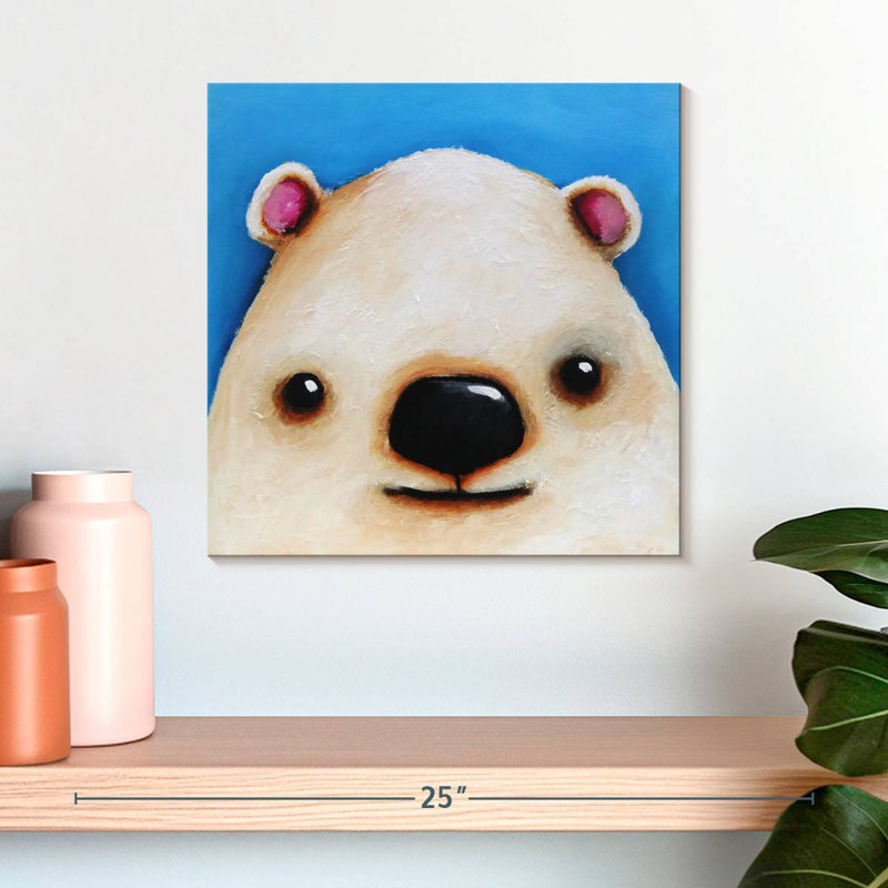 L'ours polaire, H 16 po x l 16 po