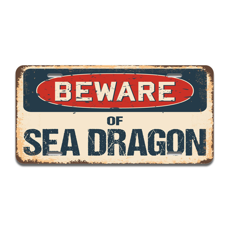 Cadre en aluminium Beware of Sea Dragon
